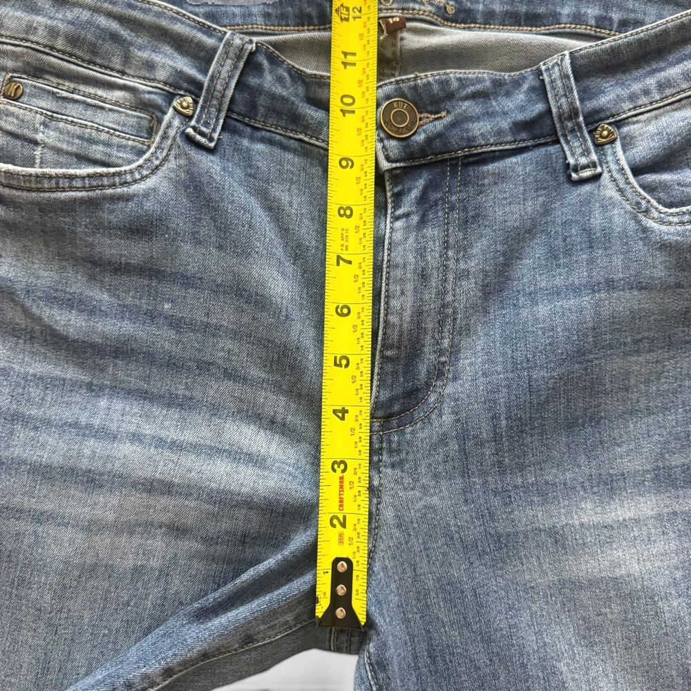 Kut from the Kloth Natalie Bootcut Jeans Medium Wash Flap Pocket KP1549MA4R 14 - Picture 4 of 12